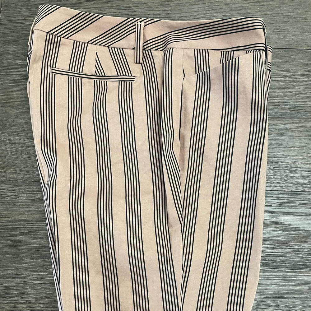 Striped Tan and Black Women’s Pants
